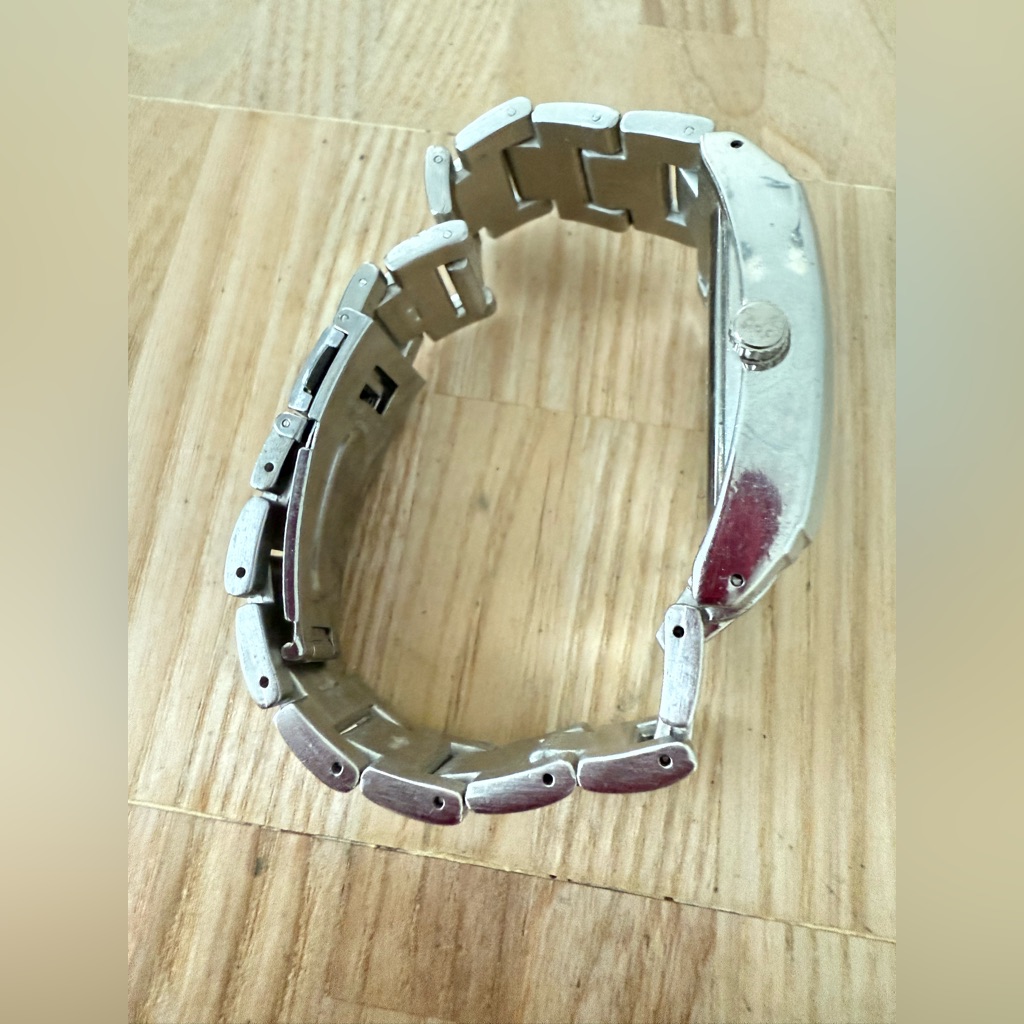 Chrome Men’s Silver Tone Watch New Battery — image 7 of 8